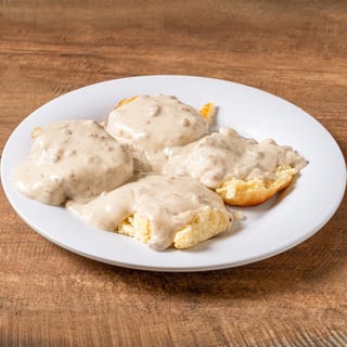 Biscuit & Gravy with 2 Eggs & Protein