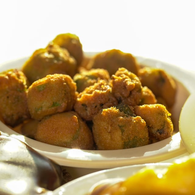 Basket of Fried Okra.
